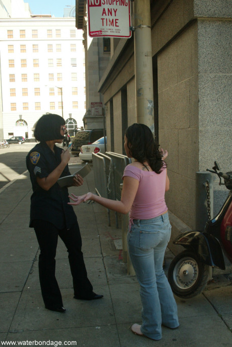 Chyna White gets brutalized by a police officer after getting a parking ticket