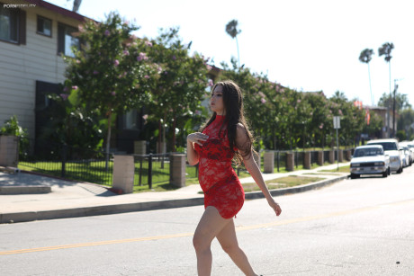 Latina babe with a humongous behind Alexis Rodriguez riding her fiance man guy dick