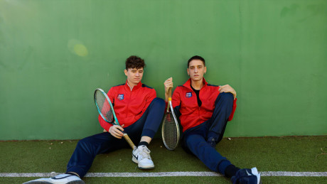 Slim boys have gay sex in the shower instead of partaking in a tennis match