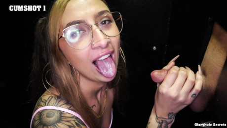 Nina Nova's First Gloryhole, Scene 01