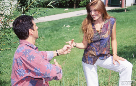 Ginger chick woman Monica gets double nailed before sperm facials during a debauchery