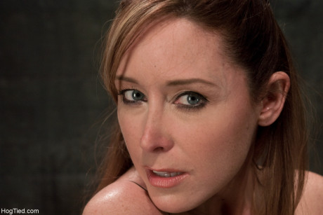 Nympho with giant tits Christina Carter gets tied up for hot wax treatment