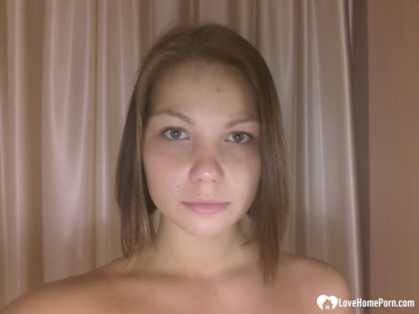 Astonishing amateur teen shows her hot titties and round ass in a compilation