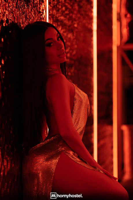 Italian whore chick has sex with a bunch of studs while attending a discotheque