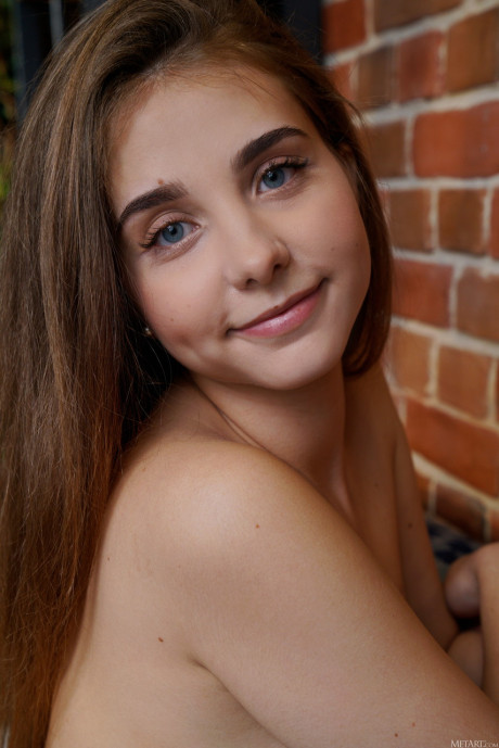 Lovely Ukrainian Alisa Love loses her undies & shows her large booty & pink vagina