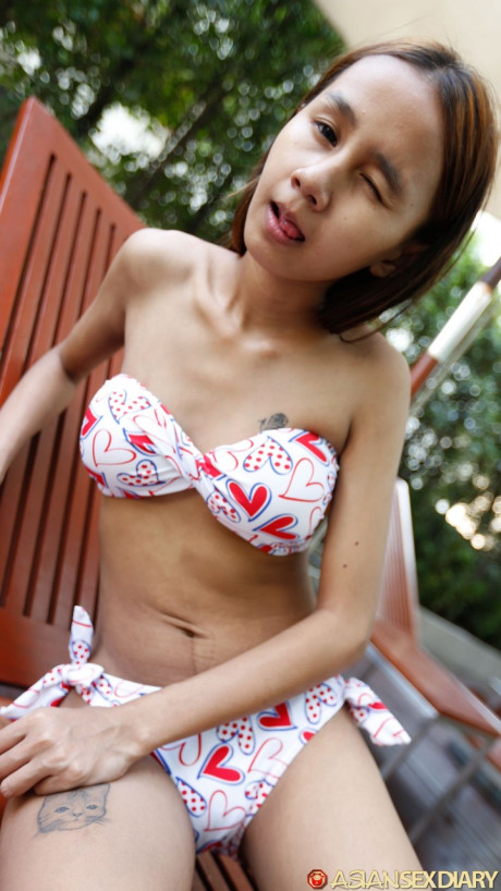 Fine amateur asian babe Puy B undresses and gets dicked hard in POV