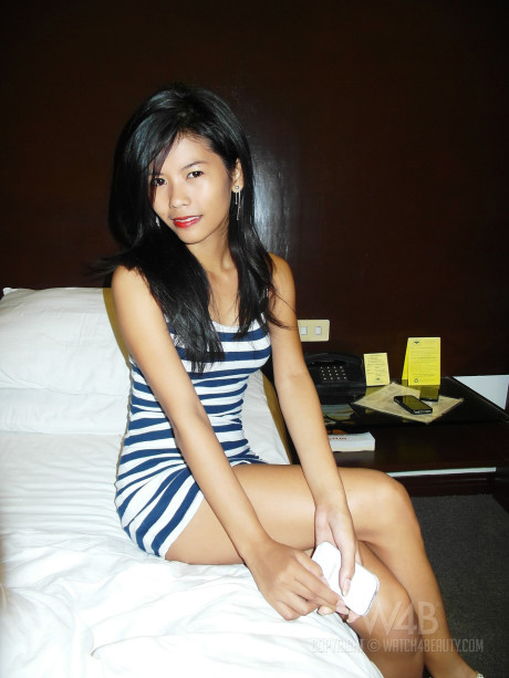 Yummy oriental models strip and flaunt their charming slender bodies