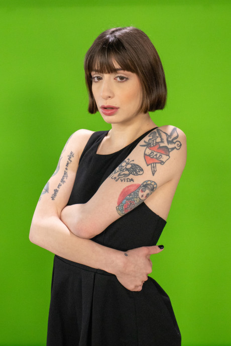 Babe with tiny boobs Silvia Soprano liking interracial anal sex with a BBC