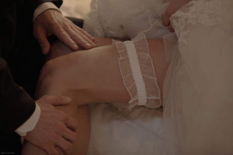 Hot young teen bride suck her new husbands rod and mounts cowgirl on wedding night