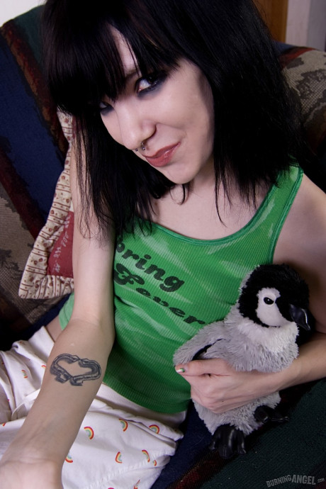 Petite emo Erin is goofy and flexible but also loves taking off her clothes