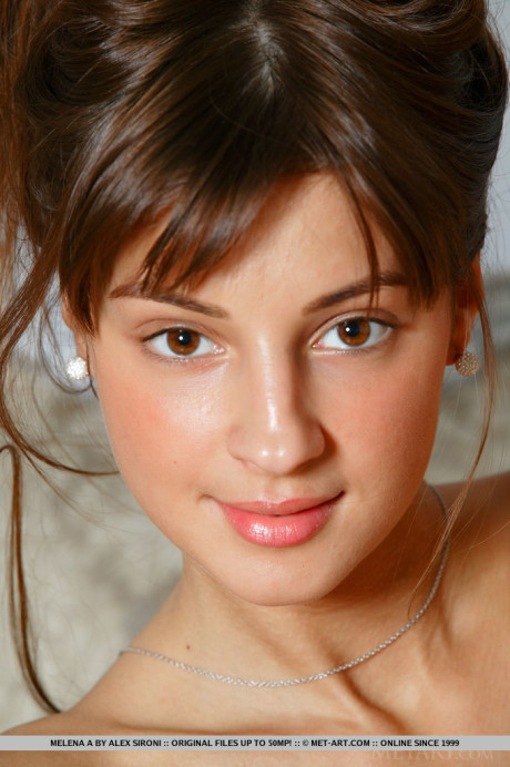 Cute teenage lass in pink undies Melena unveils her orgasmic beaver