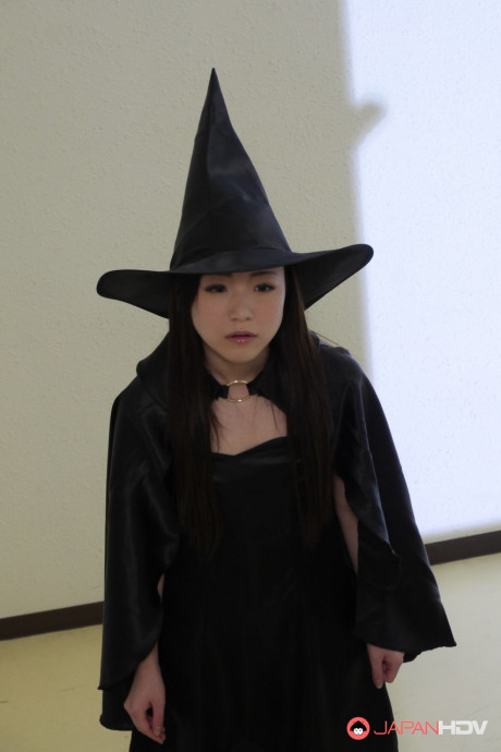 Japanese nun Kai Miharu getting drilled by a horny stranger in public