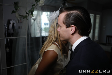 Black bride with yellow-haired hair Nina Rivera gets her juicy cunt boned by a dick