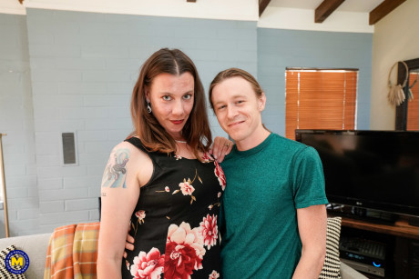 Cougar woman Eileen likes the company of her toy boy man monstrous meat