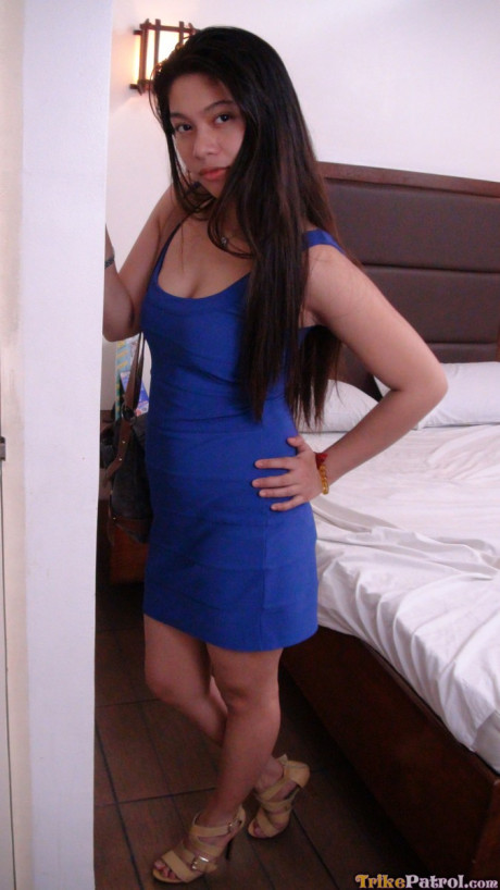 Adorable Filipina Sheree enjoys POV sex before posing undressed