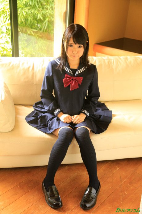 Innocent Japanese young Nozomi Momoki gets her muff toyed & dicked painfully