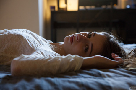 Thin babe Willow Hayes showing off her small ass & her thigh tattoo