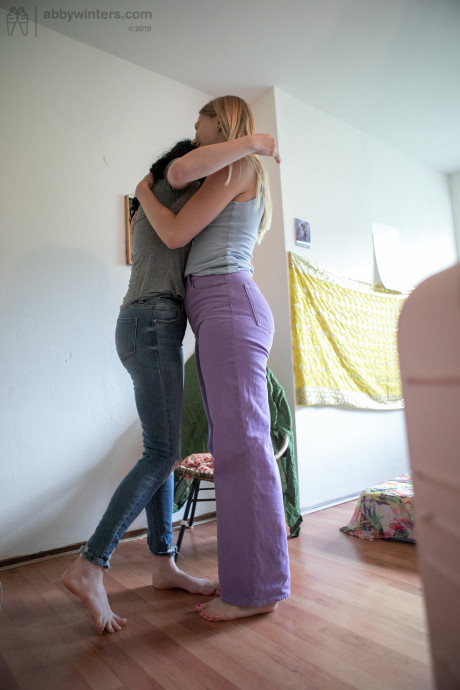 Hot Australian babes Elin & Mary J get caught dressing up on hidden camera