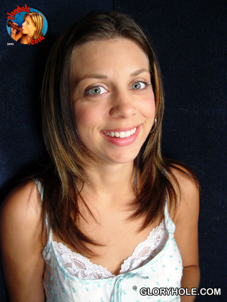 Petite brunette Kimmy strips off jeans & shirt to display pierced small melons