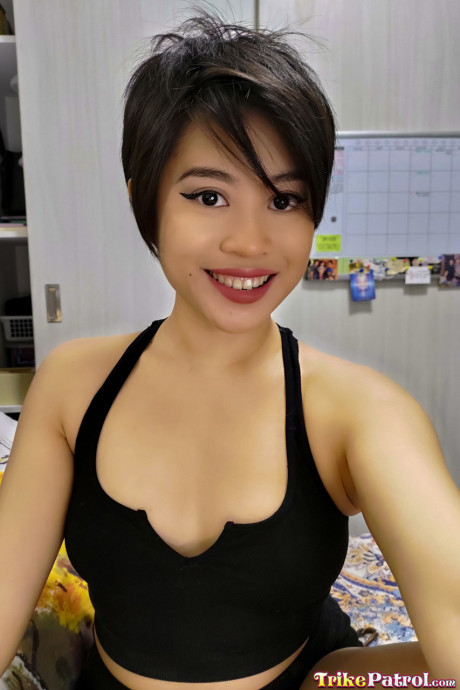 Pretty asian babe Salome Salvi gets a good dicking in different positions