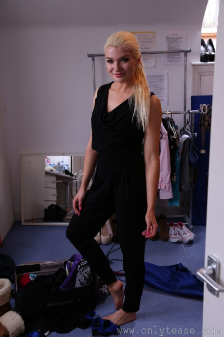 Breathtaking models pose in their sweet outfits before a photo shoot