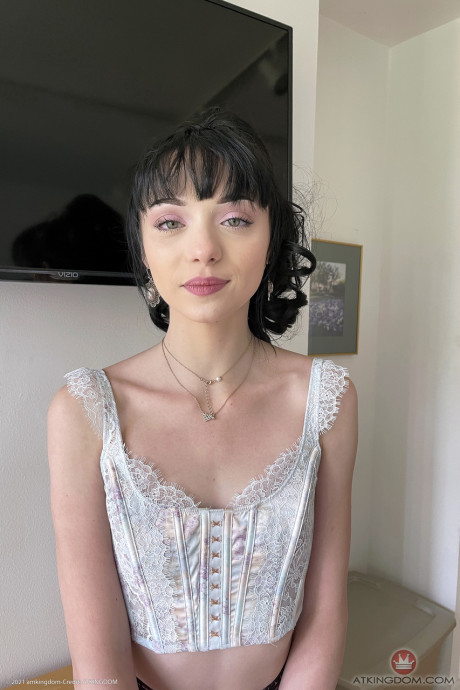 Petite teenie Cecelia Taylor reveals her firm ass holes and sensitive feet