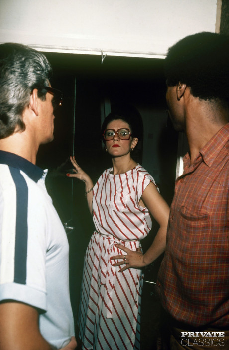 Caucasian bitch broad with short brunette hair gets jizz on glasses during MMF sex