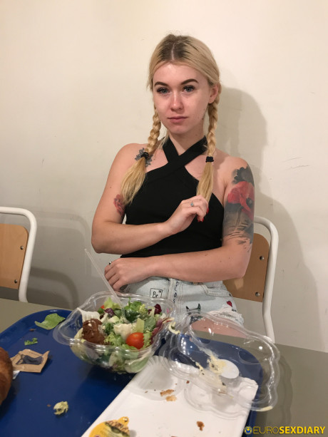 Breathtaking amateur with pigtails strips, poses and loves a POV fuck