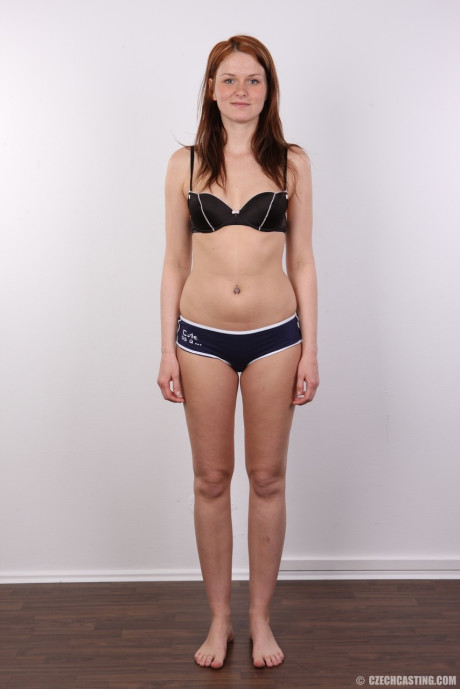 Freckled ginger Adela takes off all her clothes for the very first time