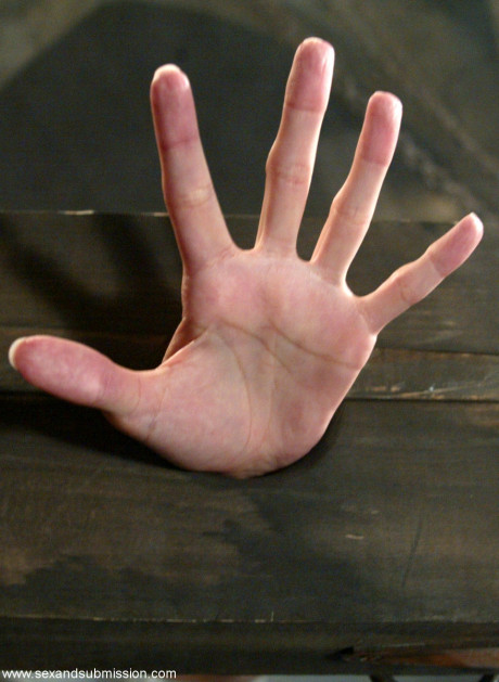 Submissive lady Jamie Huxley gets face screwed & toyed while bound