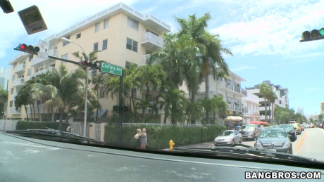 Amateur sweety Sydney Cross with a shaved pussy gets fucked in a van