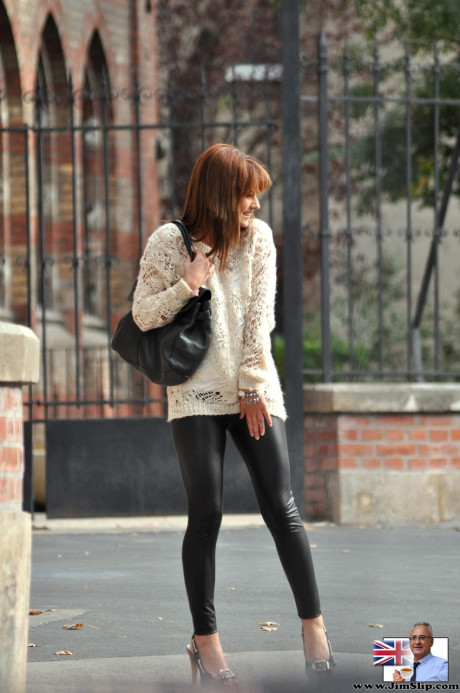 Russian MILF Lora Summer rides an cougar hubby bf stud she just met in the street