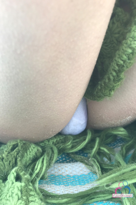 Cute amateur girl Haley Reed exposes her hard nips and touches her pussy