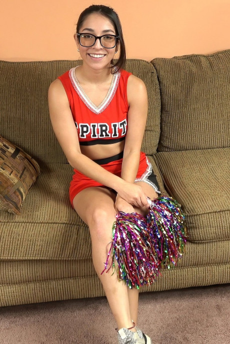 Cute brunette nerd Madison Wilde gets poked hard in POV action