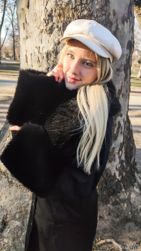 Petite yellow-haired Melody Mark has an MFM 3some with Matt Bird & his stepdad