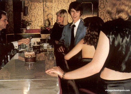 Hot women give blowjobs and get their silky pussies drilled in a vintage orgy
