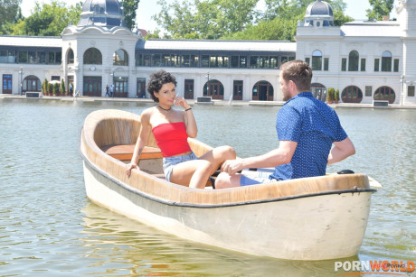 Brunette babe Stacy Bloom gets a hardcore anal pounding on the couch