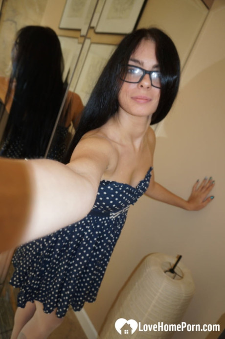 Beautiful amateur babe shows her great titties vagina and ass in the bathroom