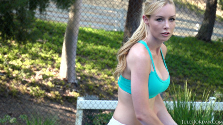Yellow-haired MILF with perky nips Kayden Kross gets her pussy filled with male schlong