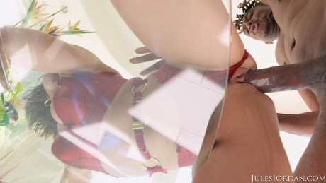 Squirting bitch Adriana Chechik gets her butthole rammed hard by a BBC