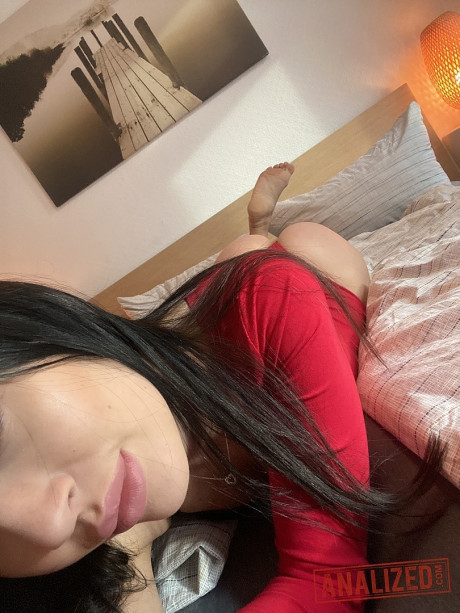Ebony haired beauty Sasha Sparrow slowly unveils her tiny boobies and yummy cunt