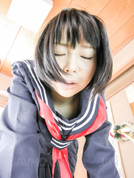 Japanese student Yuri Sakurai sports a butt plug during oral and vaginal sex