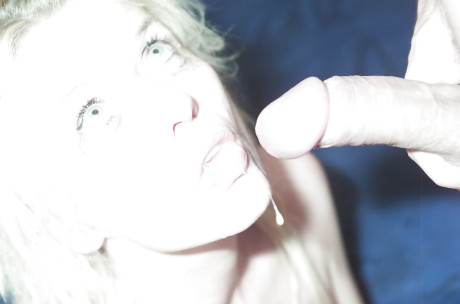 Yellow-haired Euro pornstar delivers messy bj before hardcore ass fucking
