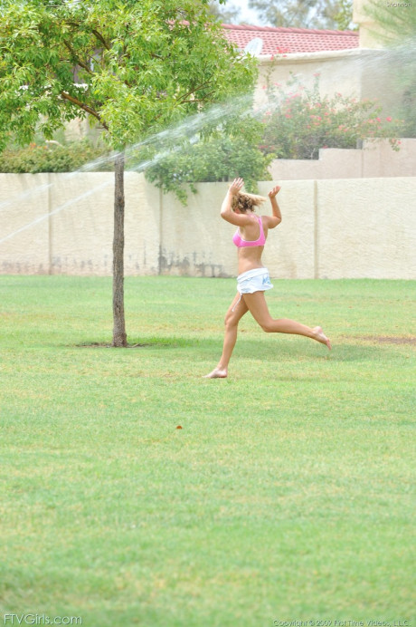 Lusty tennis player Shannon strips after practice and plays with her clit