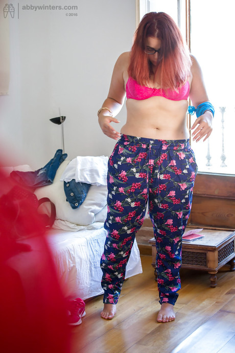 Overweight female Leticia caught on camera getting dressed by peeping tom