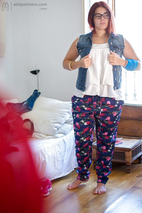 Overweight female Leticia caught on camera getting dressed by peeping tom