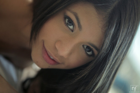 Brunette teen with tiny breasts Veronica Rodriguez gets dicked wearing high heels